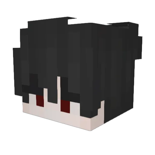 EinsJustinn Minecraft avatar head, 3D render