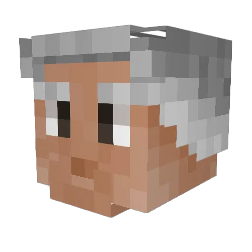 EinsObst Minecraft avatar head, 3D render