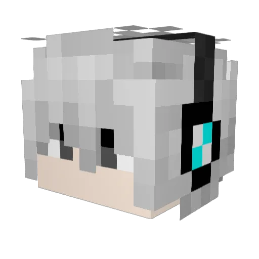 Eins_KN Minecraft avatar head, 3D render