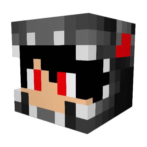 Einstein04 Minecraft avatar head, 3D render