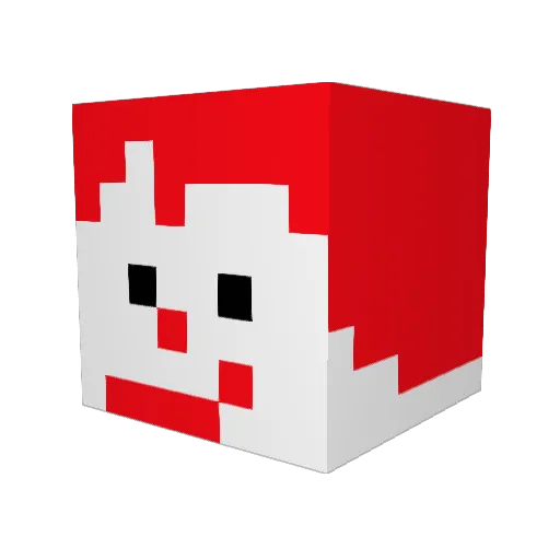 Einzrock Minecraft avatar head, 3D render