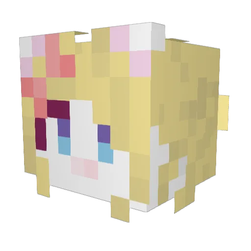 Eir_nya Minecraft avatar head, 3D render