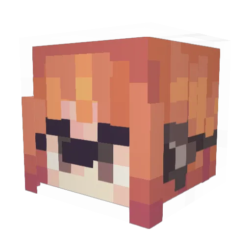 Eiradrynn Minecraft avatar head, 3D render