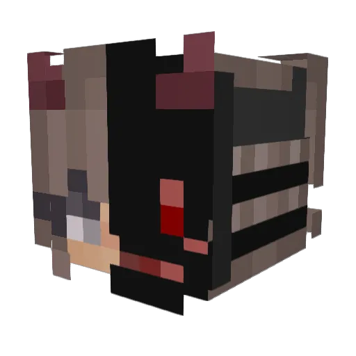 Eirene0821 Minecraft avatar head, 3D render