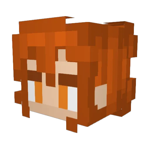 Eirin1155 Minecraft avatar head, 3D render