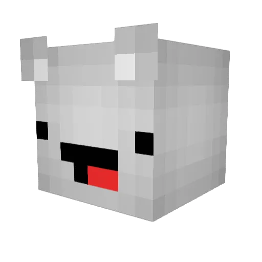 EisBaecher Minecraft avatar head, 3D render