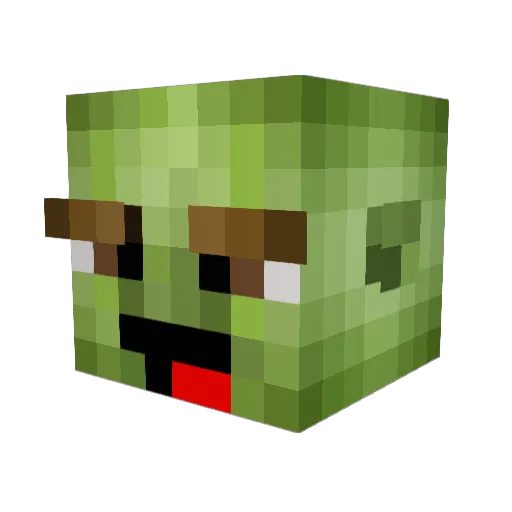 Eisatzgruppen Minecraft avatar head, 3D render