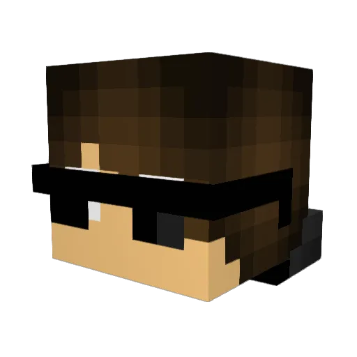 Eisbaer7606_2 Minecraft avatar head, 3D render