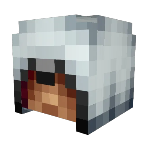 Eisbergmann Minecraft avatar head, 3D render