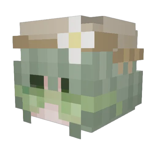 Eiselin Minecraft avatar head, 3D render