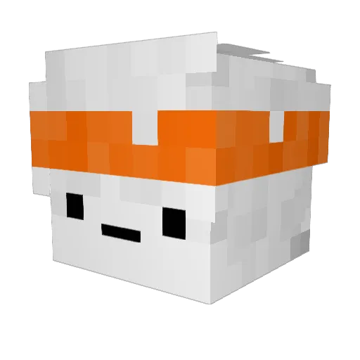EisenMuffin Minecraft avatar head, 3D render
