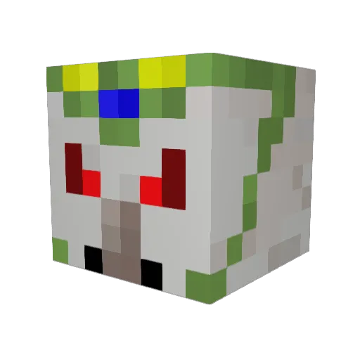 Eisenmann10 Minecraft avatar head, 3D render