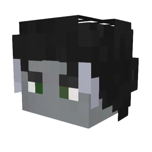 Eisenmond Minecraft avatar head, 3D render