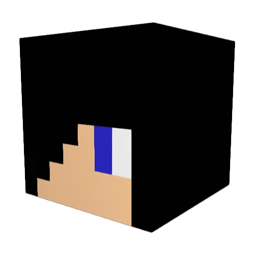 Eisenn Minecraft avatar head, 3D render