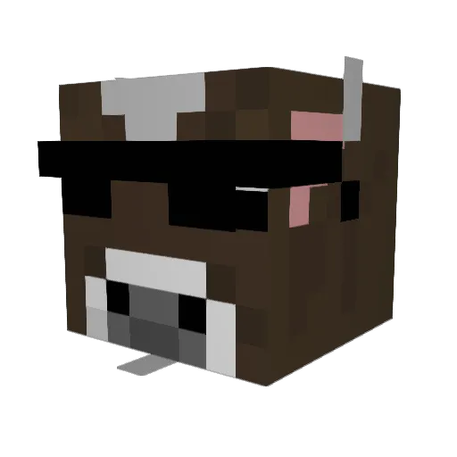 Eisheru Minecraft avatar head, 3D render