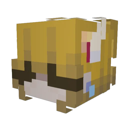 Eisimon Minecraft avatar head, 3D render