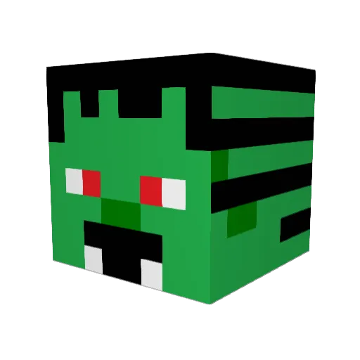Eistor Minecraft avatar head, 3D render