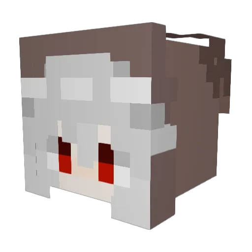 EiswuIf Minecraft avatar head, 3D render