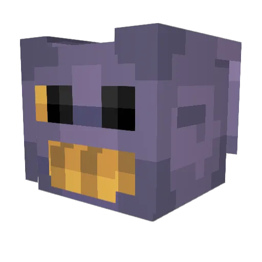 Eisx Minecraft avatar head, 3D render