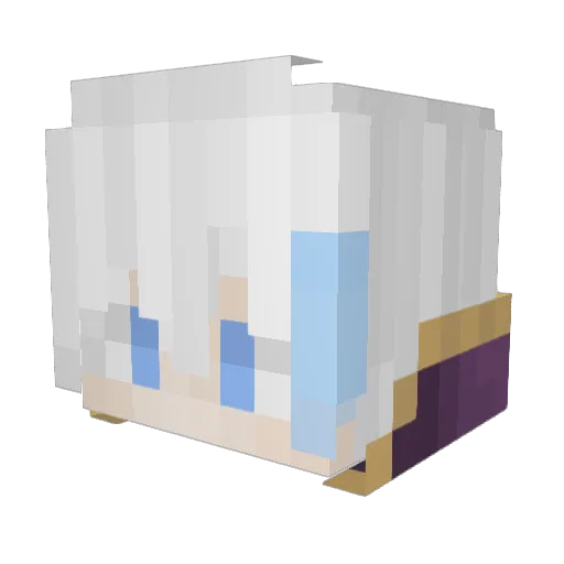 Eita_8 Minecraft avatar head, 3D render
