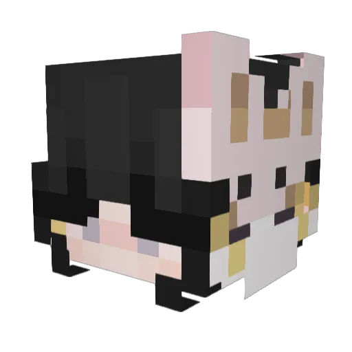 Eitaa_ Minecraft avatar head, 3D render