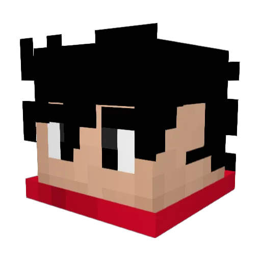 Eitan34 Minecraft avatar head, 3D render