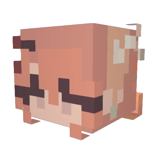 Eitheil Minecraft avatar head, 3D render