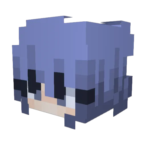 Eitv_ Minecraft avatar head, 3D render