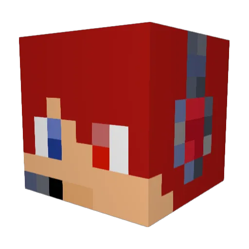 Eivind0 Minecraft avatar head, 3D render