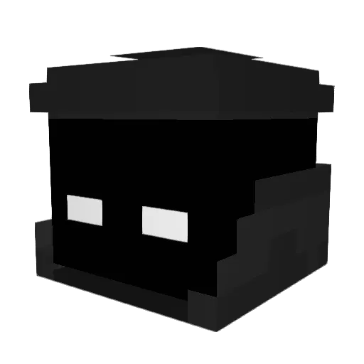 Eizo_Monster Minecraft avatar head, 3D render