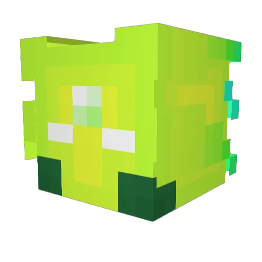 EizokuTekina Minecraft avatar head, 3D render