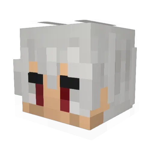 Ejalangkung Minecraft avatar head, 3D render