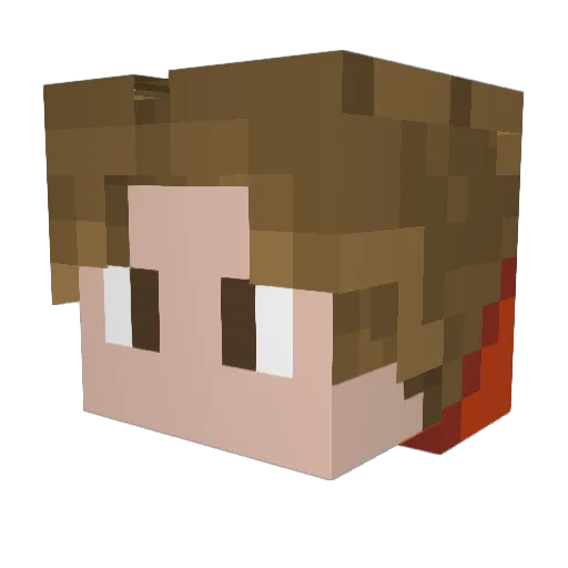 Ejdemzz Minecraft avatar head, 3D render