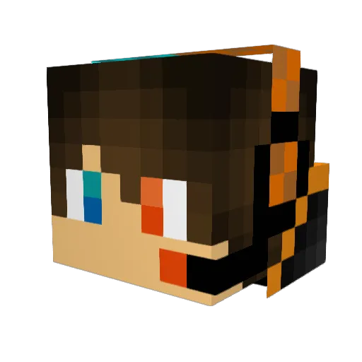 Ejderiya43 Minecraft avatar head, 3D render