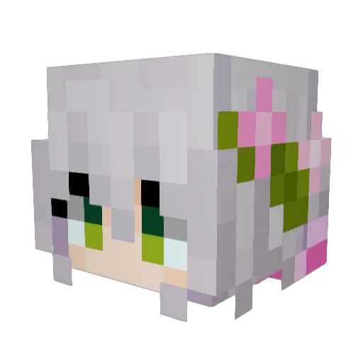 Ejected_ Minecraft avatar head, 3D render