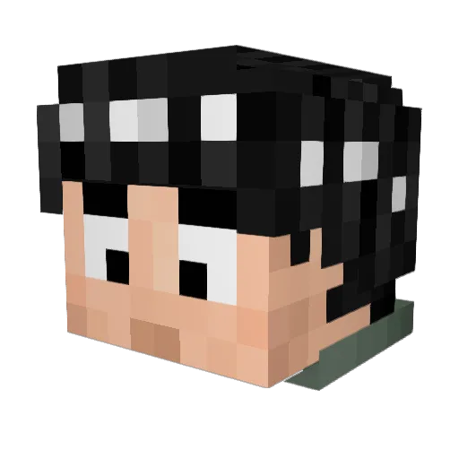 EjentoPerry Minecraft avatar head, 3D render