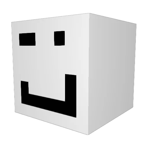 Ek11 Minecraft avatar head, 3D render