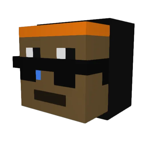 EkSpO Minecraft avatar head, 3D render