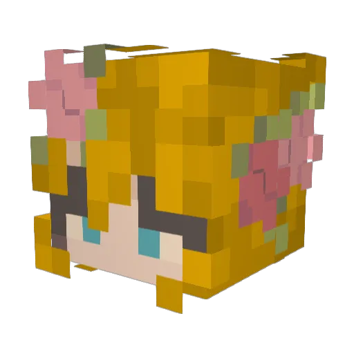 EkaChoo Minecraft avatar head, 3D render