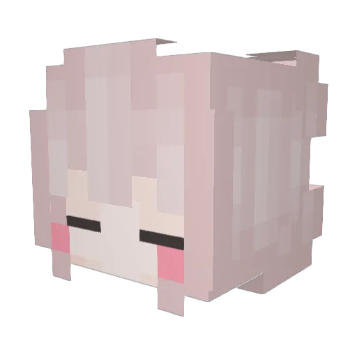 Eka_ii Minecraft avatar head, 3D render