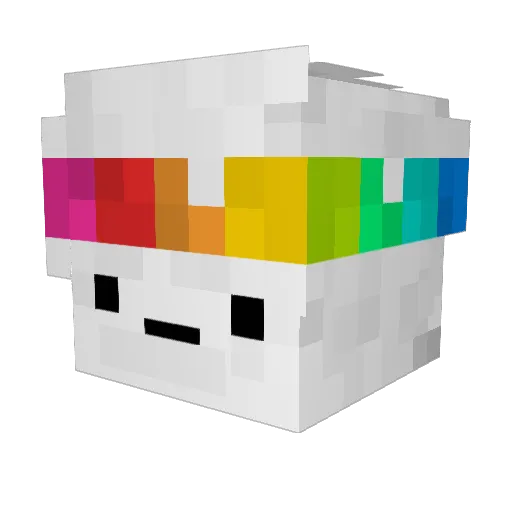 Ekadir Minecraft avatar head, 3D render
