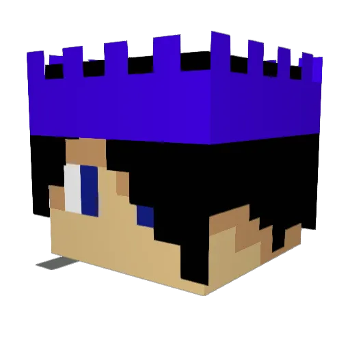 Ekard333 Minecraft avatar head, 3D render