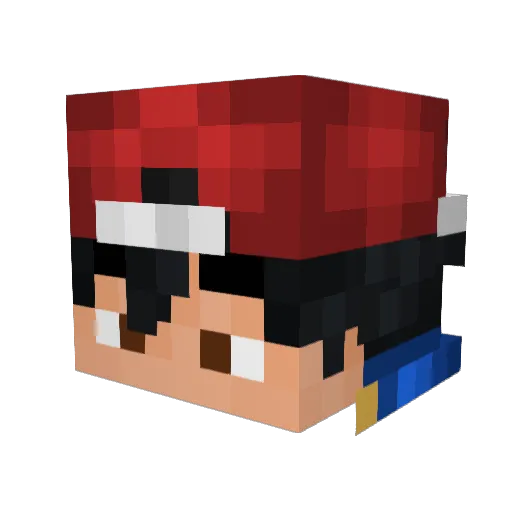Ekay2010 Minecraft avatar head, 3D render