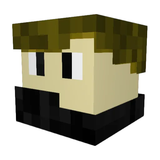 Eke_ectol Minecraft avatar head, 3D render