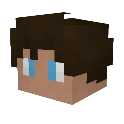 Ekegren Minecraft avatar head, 3D render