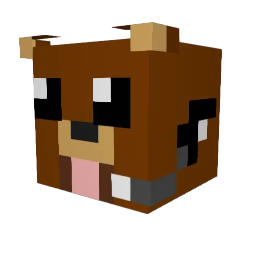 EkerTC Minecraft avatar head, 3D render