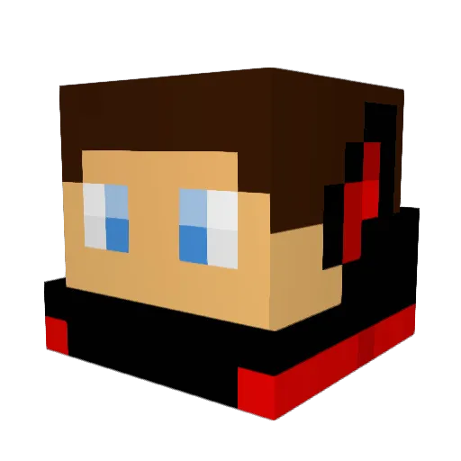 Ekeysey Minecraft avatar head, 3D render