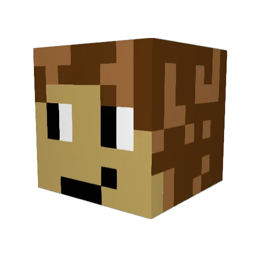 Ekipier Minecraft avatar head, 3D render