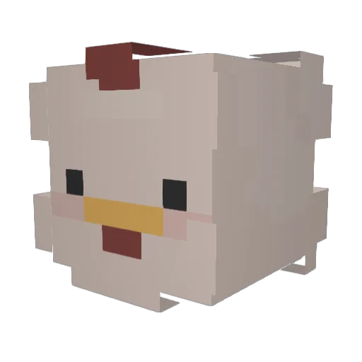Ekkit Minecraft avatar head, 3D render