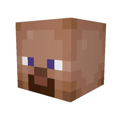 EkoMogs Minecraft avatar head, 3D render